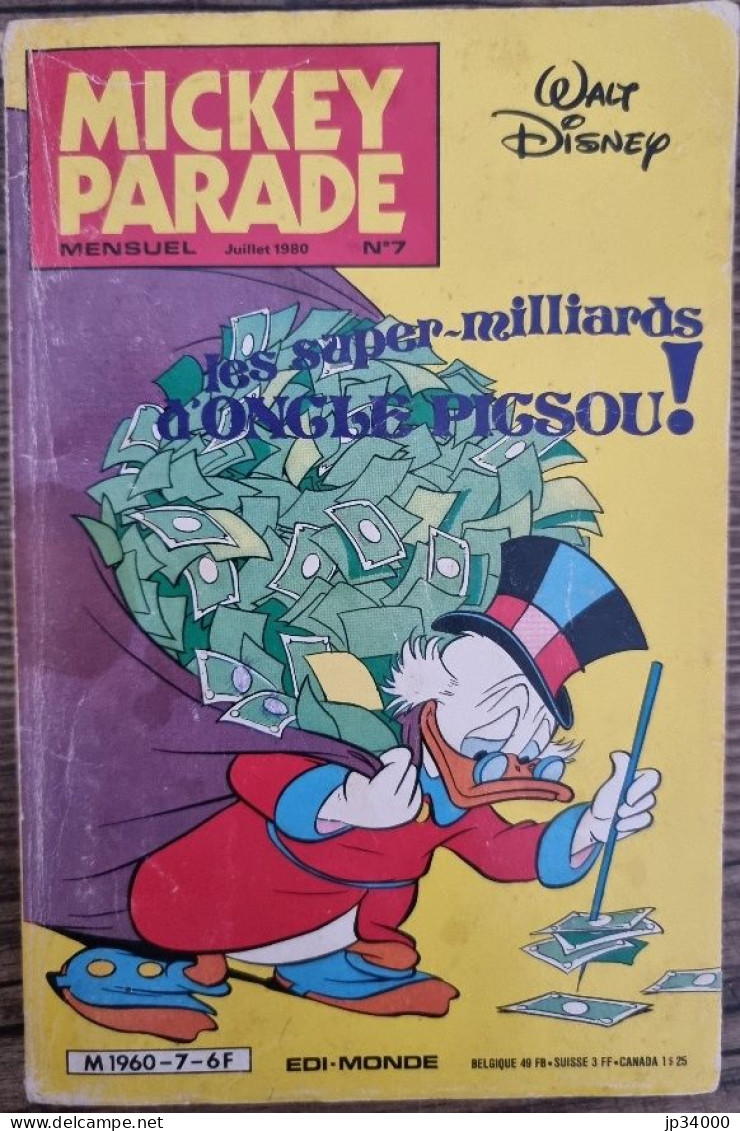 MICKEY PARADE N° 7 (publié En 1980) Les Super Milliards D'oncle Picsou - Mickey Parade