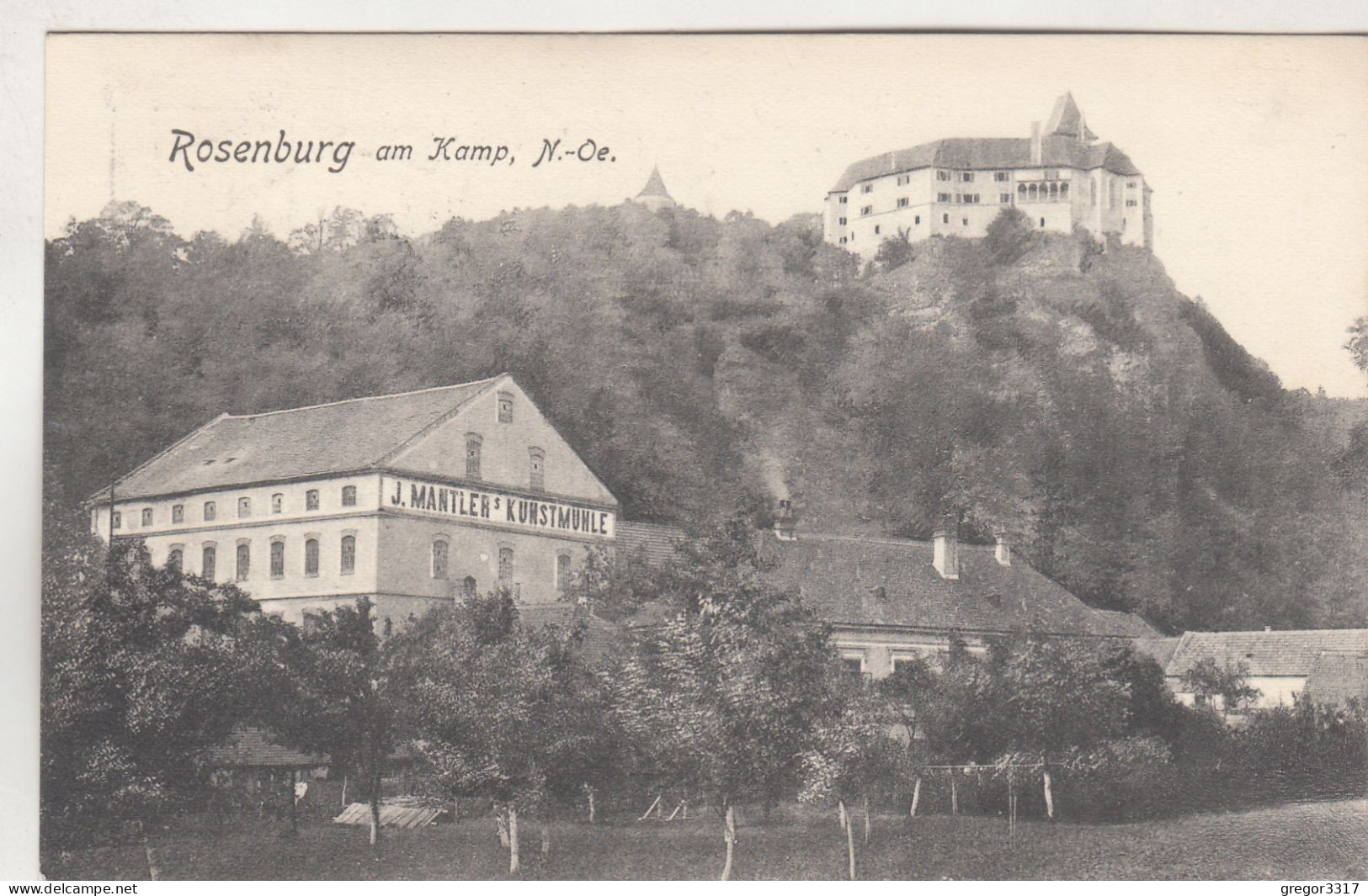 D1869) ROSENBURG Am KAMP - NÖ - J. MANTLER KUNSTMÜHLE - Alt ! 1923 - Rosenburg