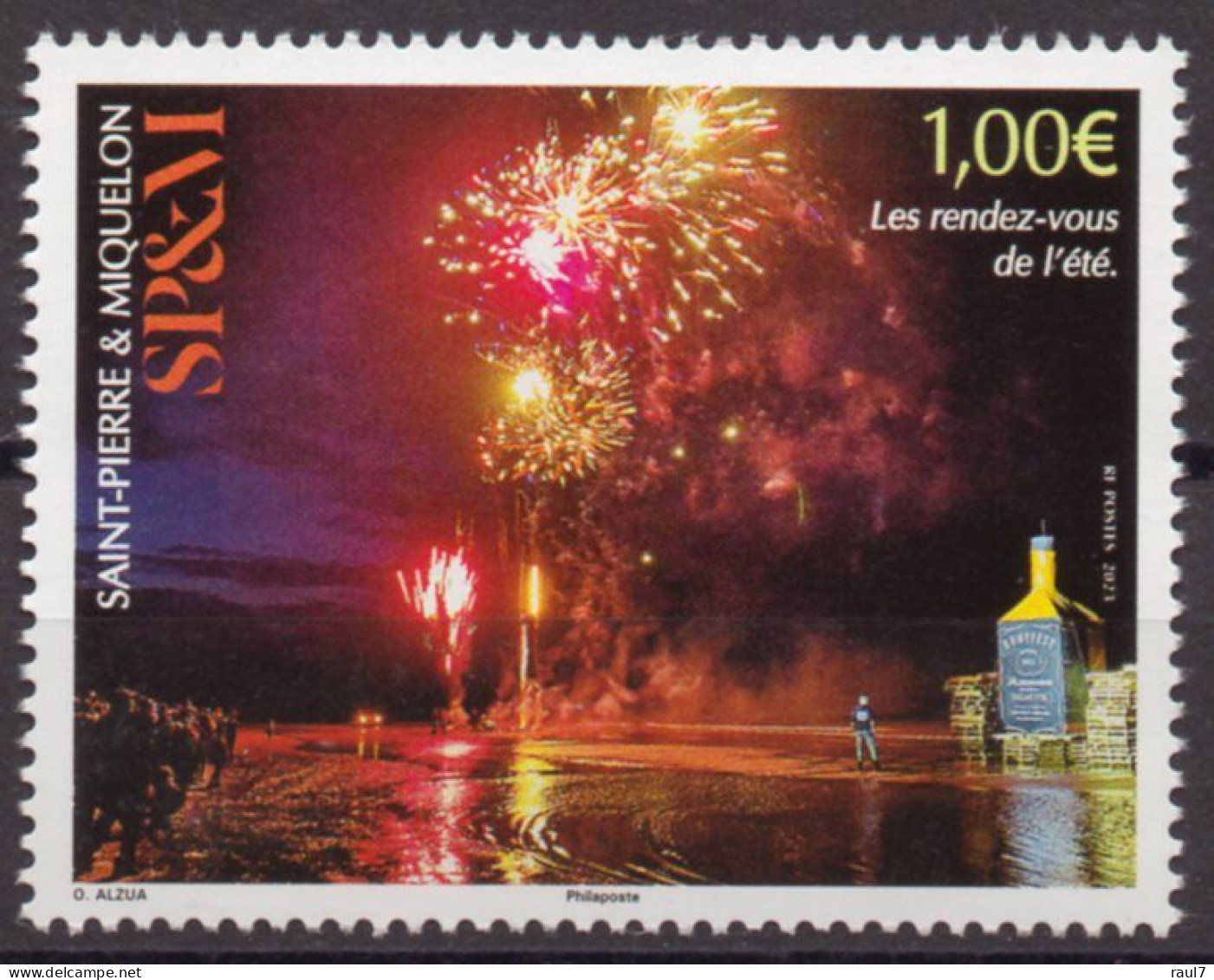 St Pierre Et Miquelon 2023 - Feux D'artifice, Les Rendez-vous D'été - 1 Val Neuf // Mnh - Unused Stamps