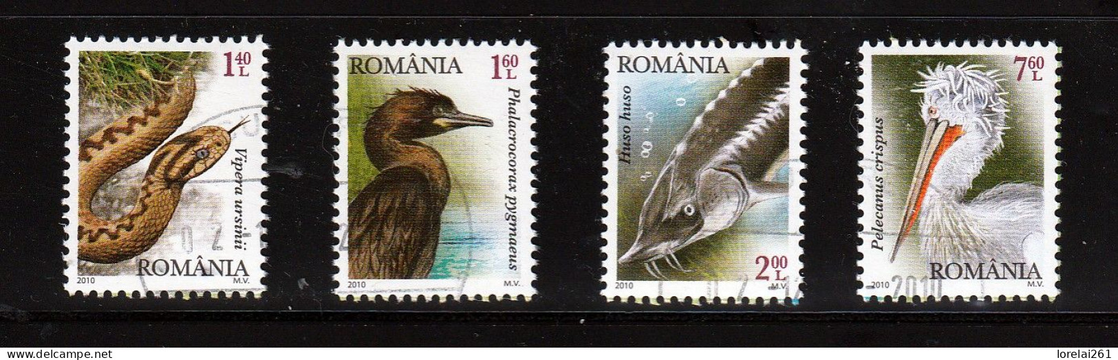 2010 -  Faune Du Delta Du Danube Mi No 6445/6448 - Used Stamps