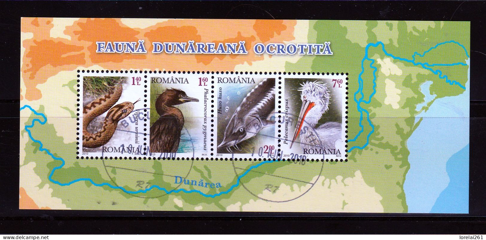 2010 -  Faune Du Delta Du Danube Mi No Block 470 - Used Stamps