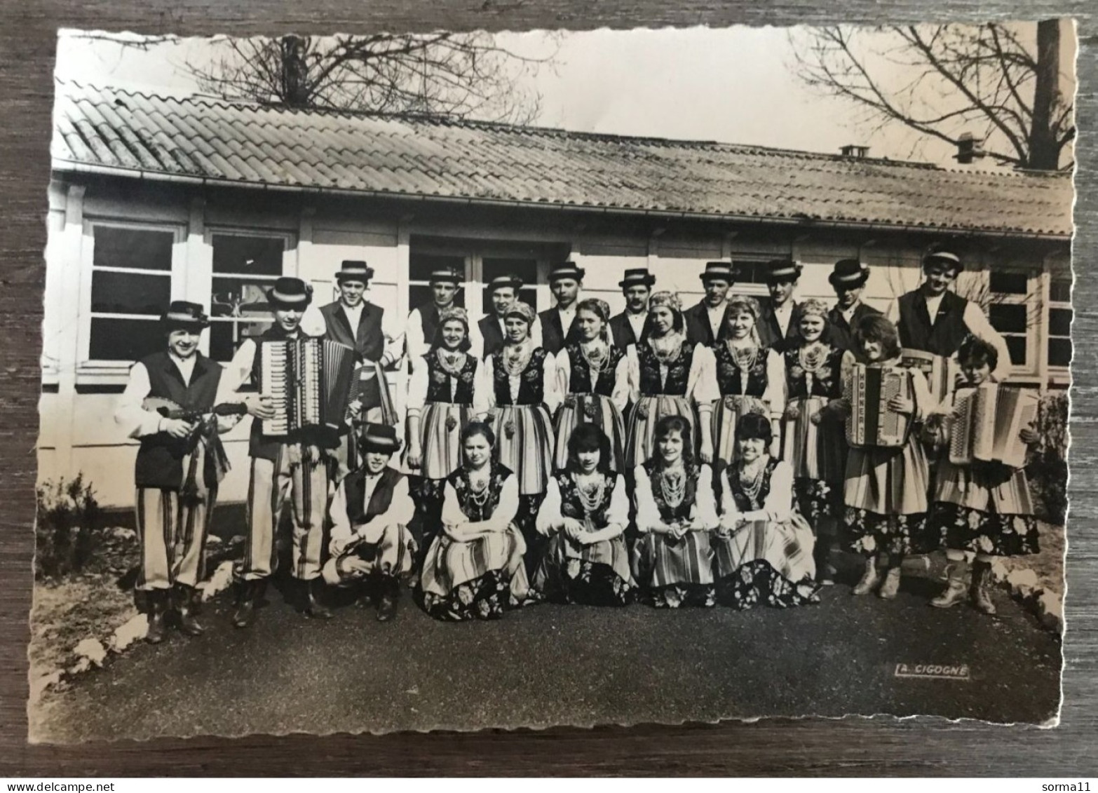 CPSM POLONIA Groupe Folklorique Par Les émigrés Polonais De La Région SOCHAUX MONTBELIARD 25 - Sochaux