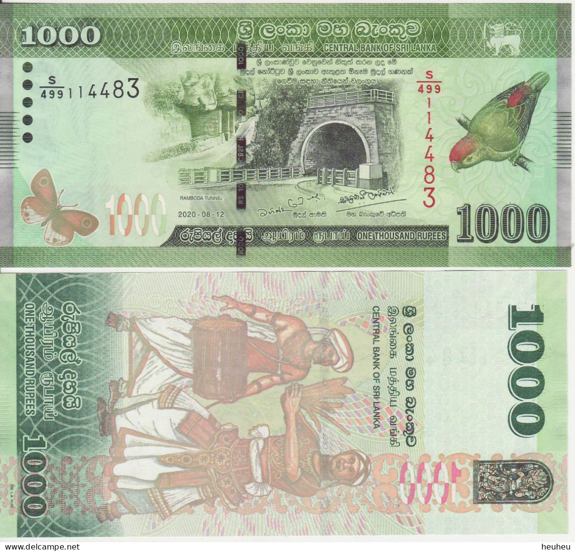 Sri Lanka 1000 Rupees 2020 Bankfrisch UNC - Other - Asia