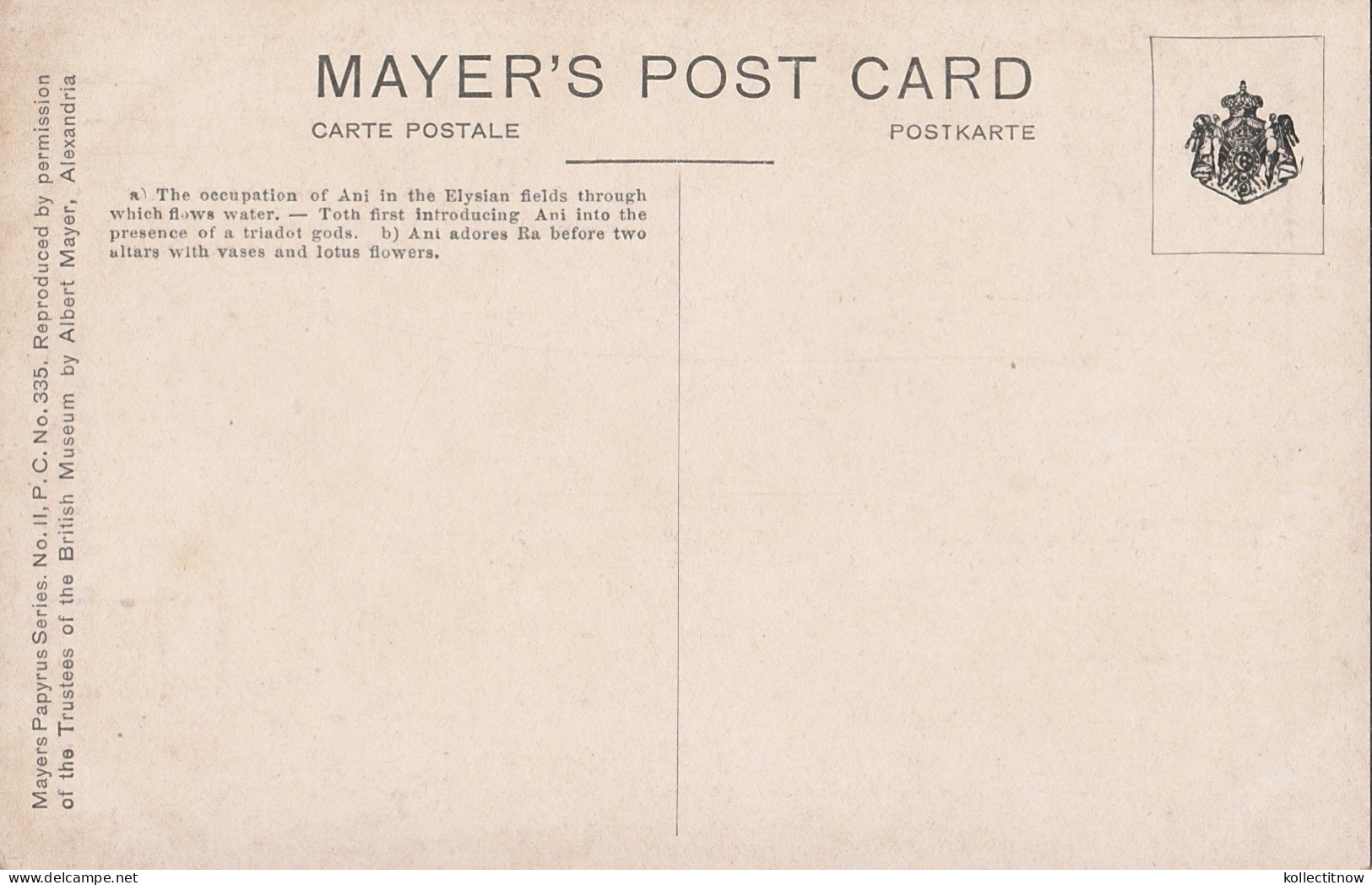 MAYER’s POST CARD - THE OCCUPATION OF ANI - Museen