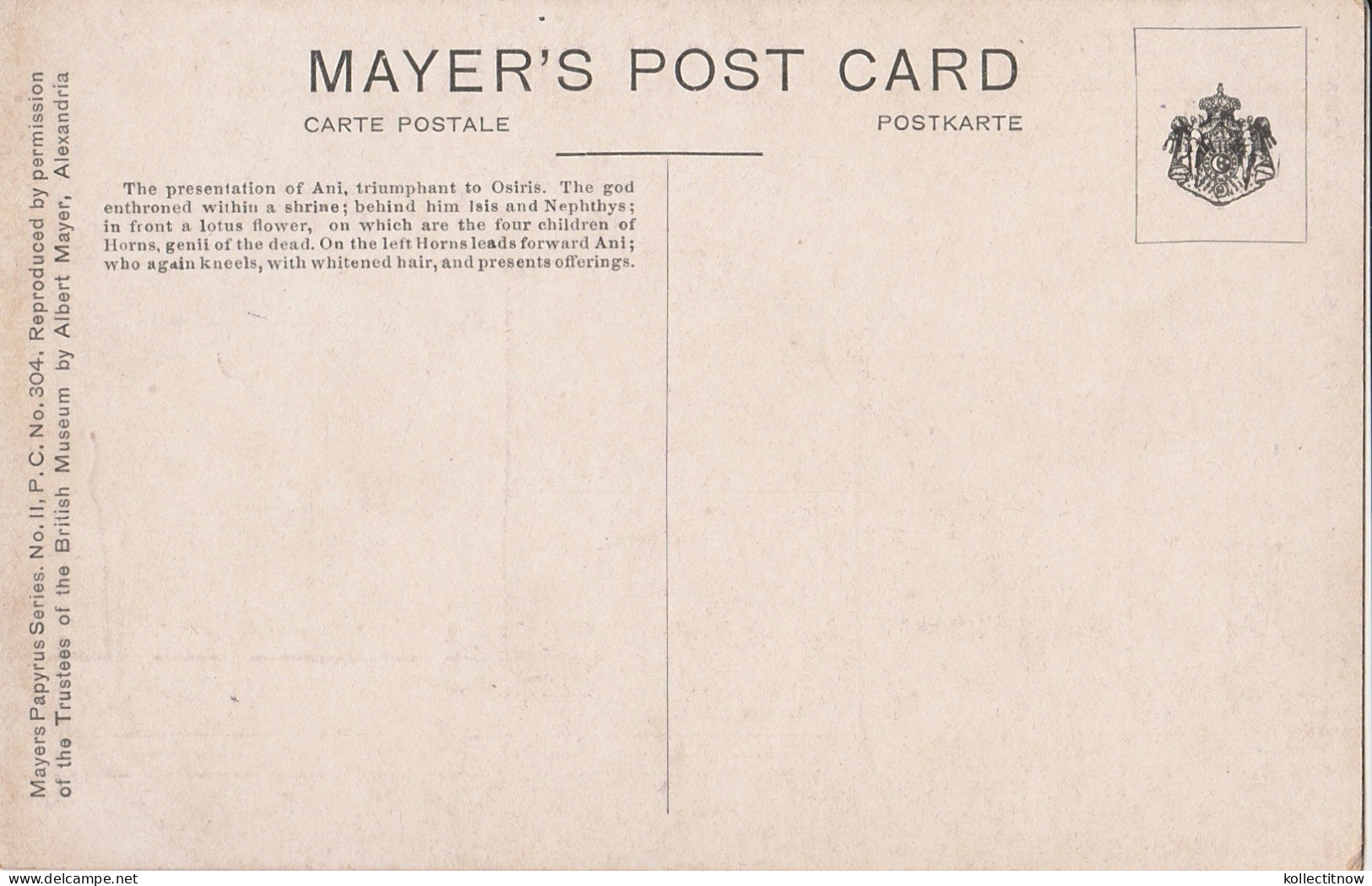 MAYER’s POST CARD - THE PRESENTATION OF ANI (2) - Museen