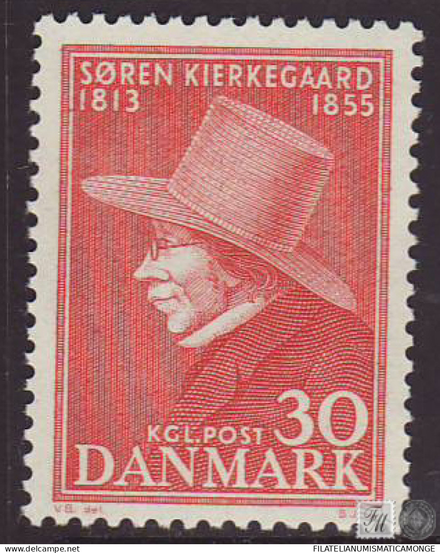 Dinamarca 1955 Correo 366 **/MNH Personajes Filatelicos   - Nuovi