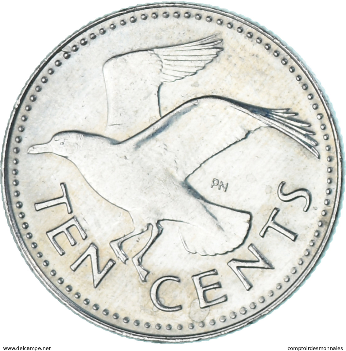 Monnaie, Barbade, 10 Cents, 1987 - Barbados