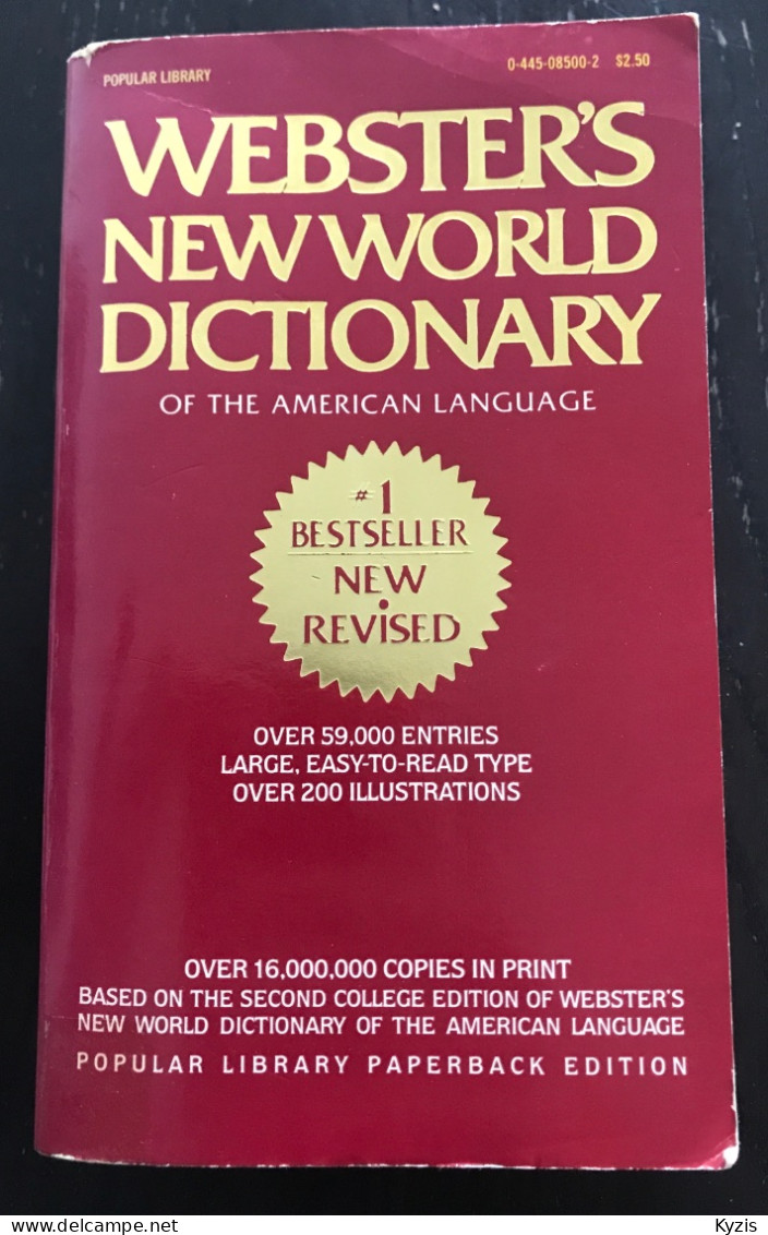 WEBSTER’S NEW WORLD DICTIONARY - 1950-Maintenant