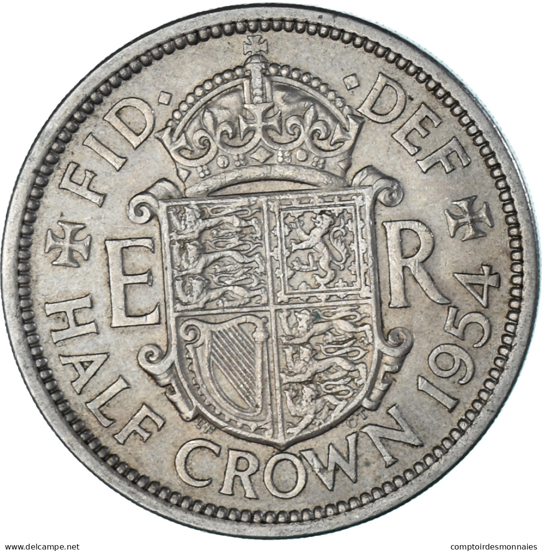 Monnaie, Grande-Bretagne, 1/2 Crown, 1954 - K. 1/2 Crown