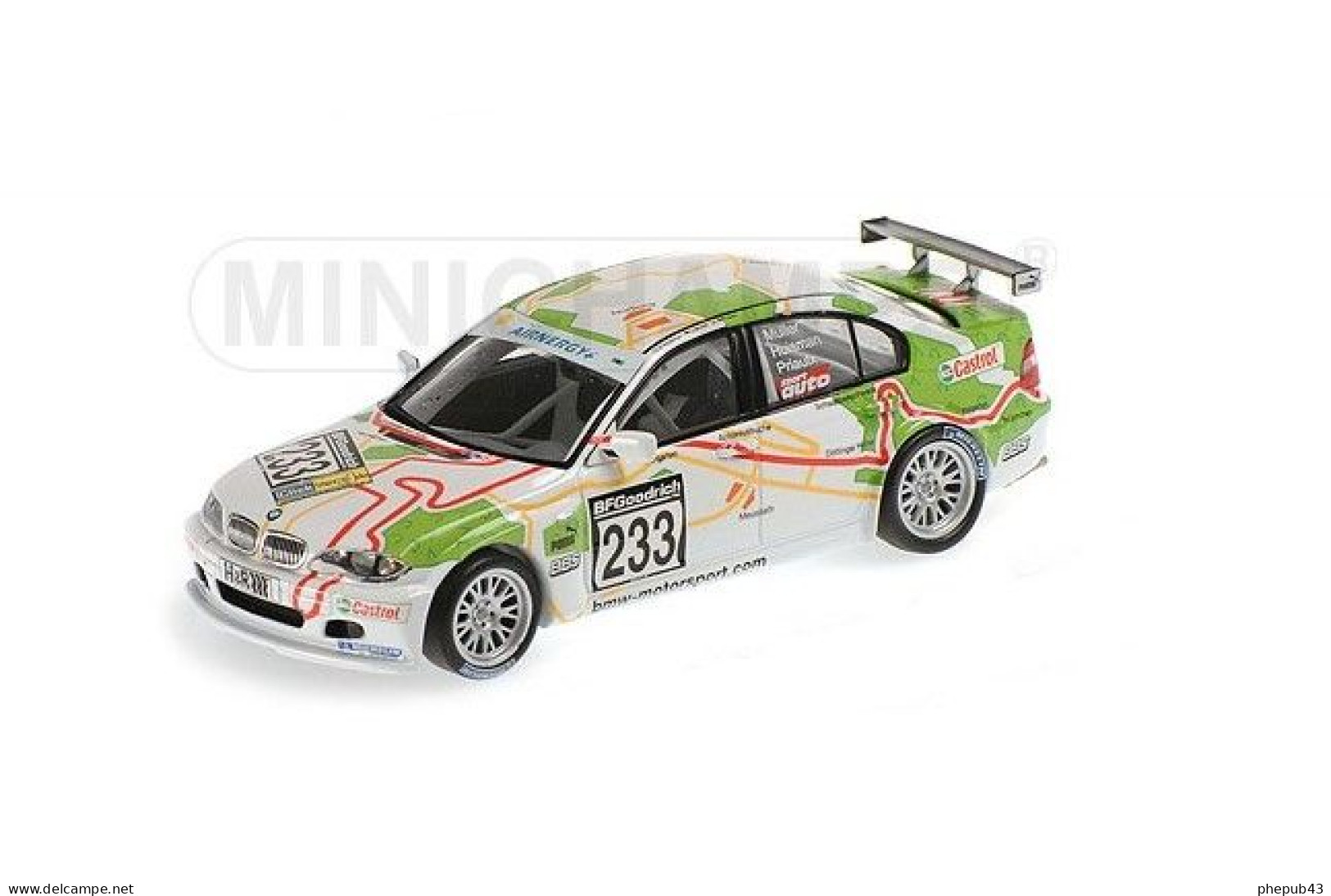 BMW 320i - Schubert Motors - VLN Nürbürgring 2005 #233 - A. Priaulx/Müeller/D. Huisman - Minichamps - Minichamps