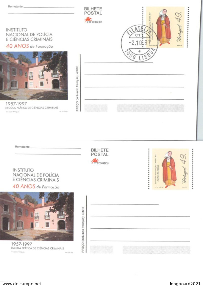 PORTUGAL - POSTCARDS 1997 4 Diff. Mi P244-247 / *1052 - Entiers Postaux