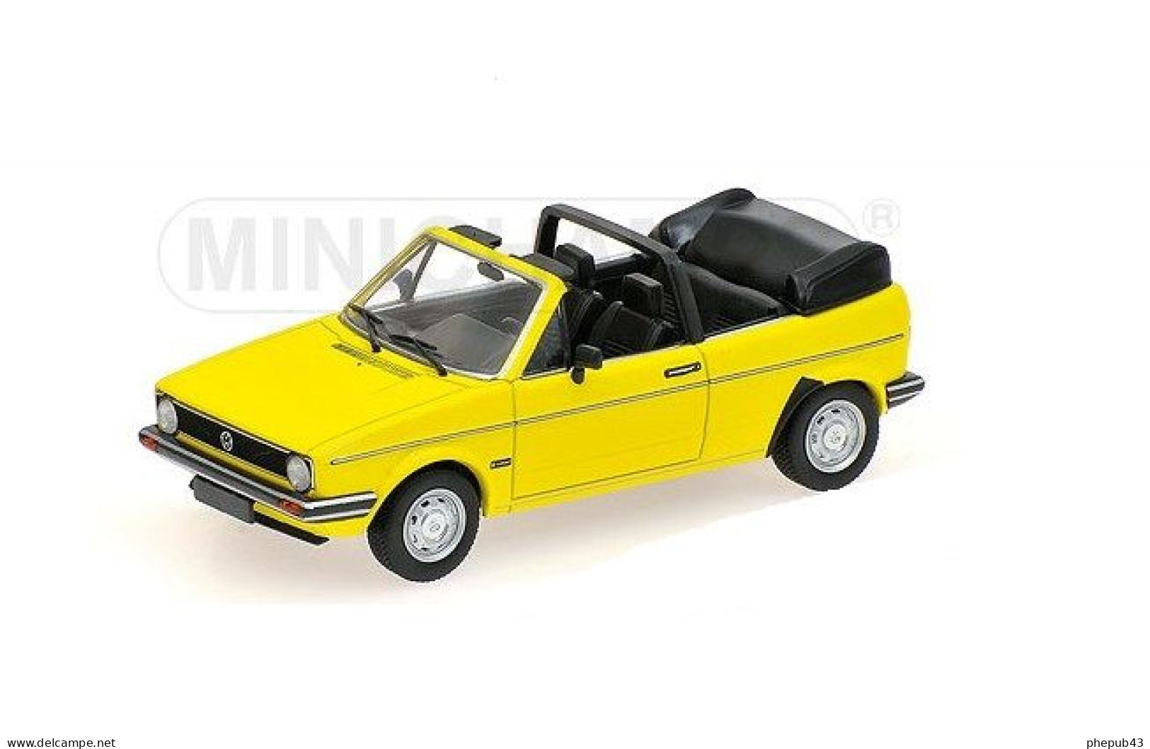 Volkswagen Golf Cabriolet - 1980 - Yellow - Minichamps - Minichamps