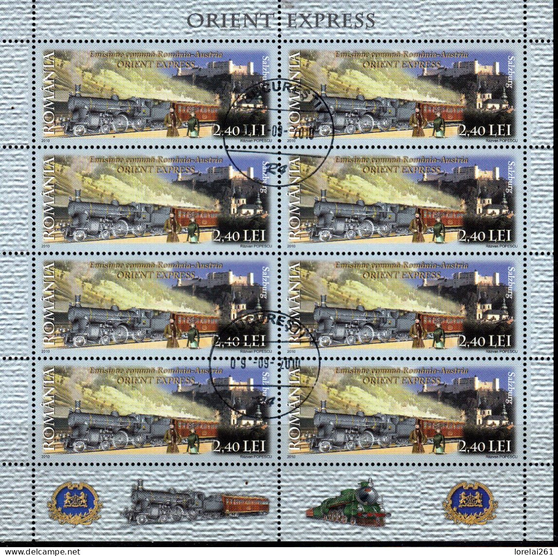 2010 -  ORIENT EXPRESS Mi No 6466/6467 KLEINBOGEN - Used Stamps