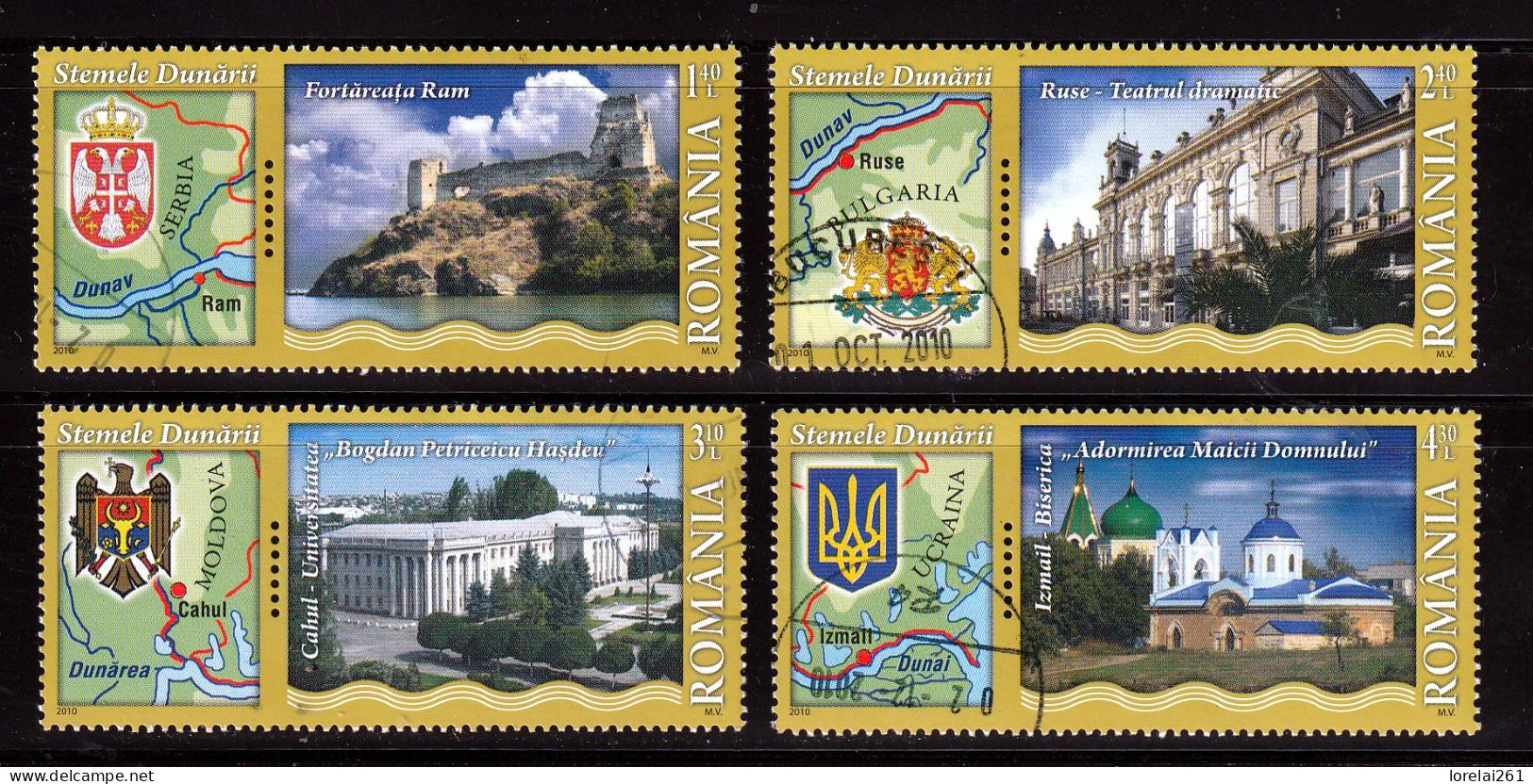 2010 - Les Armoiries Du Danube (II) Mi No 6469/6473 - Used Stamps