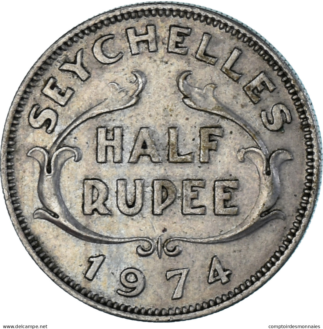 Monnaie, Seychelles, 1/2 Rupee, 1974 - Seychelles