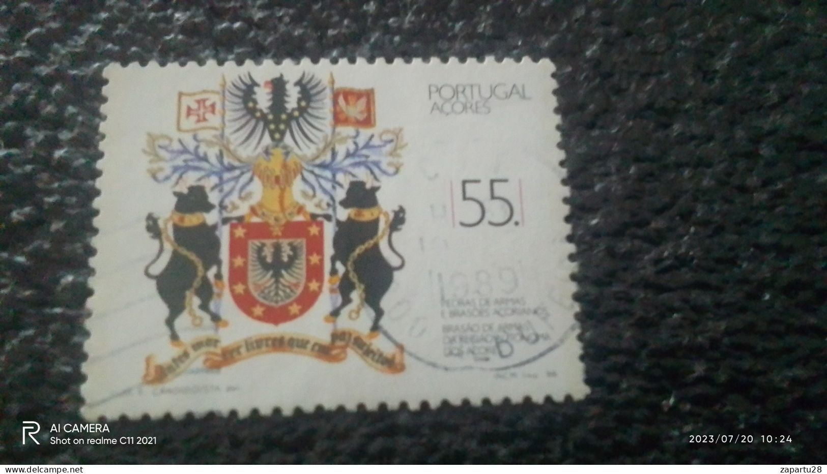 PORTEKİZ-1980- 00---       55ESC      USED            AÇORES - Used Stamps