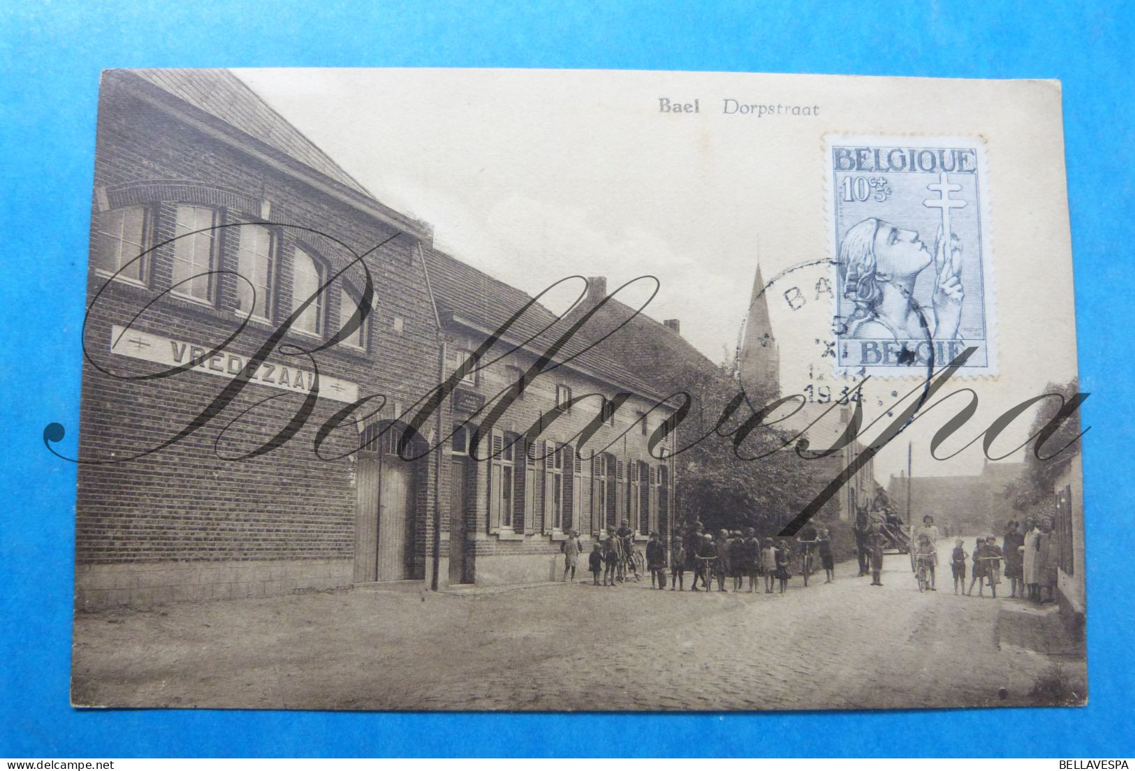 Baal Dorpstraat Vredezaal -Herberg 1934 Sterstempel - Tremelo