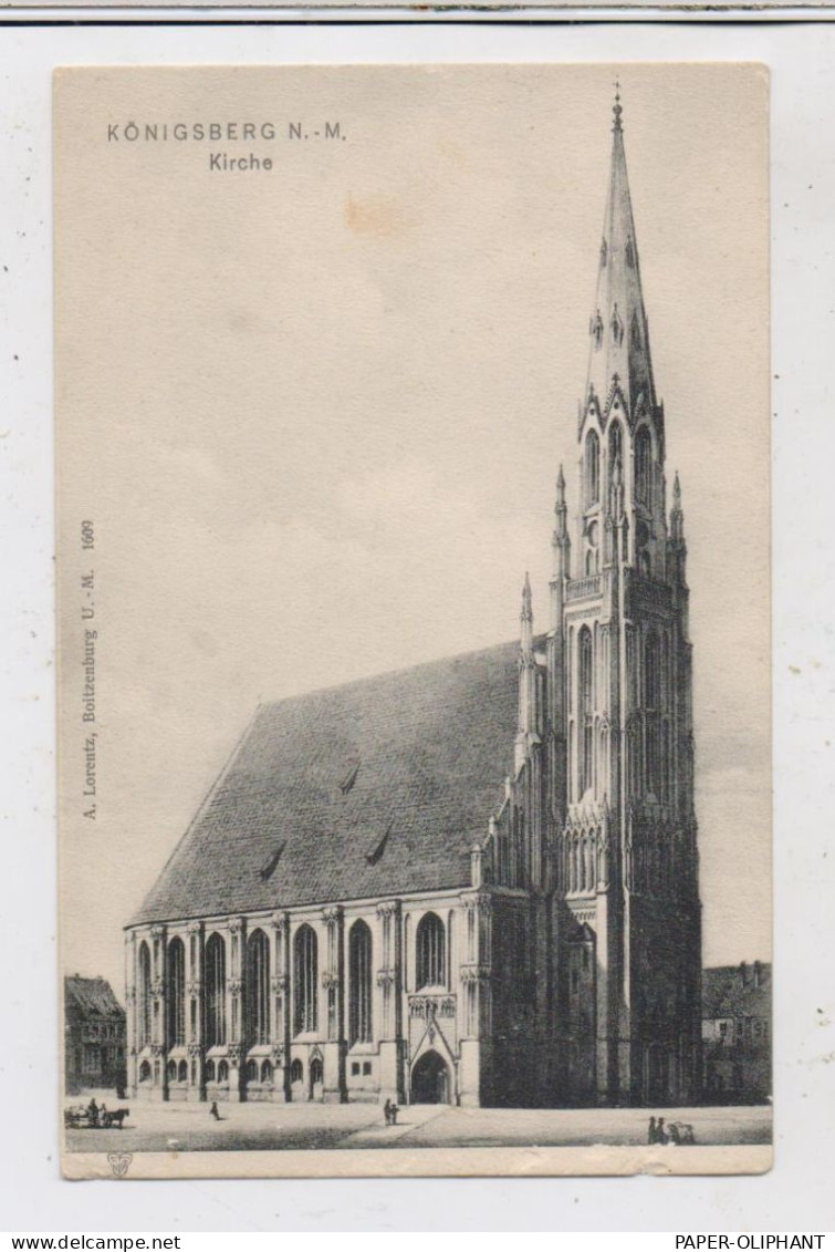 NEUMARK - KÖNIGSBERG / CHOJNA, Kirche, Verlag Lorentz - Boitzenburg, Ca. 1905 - Neumark