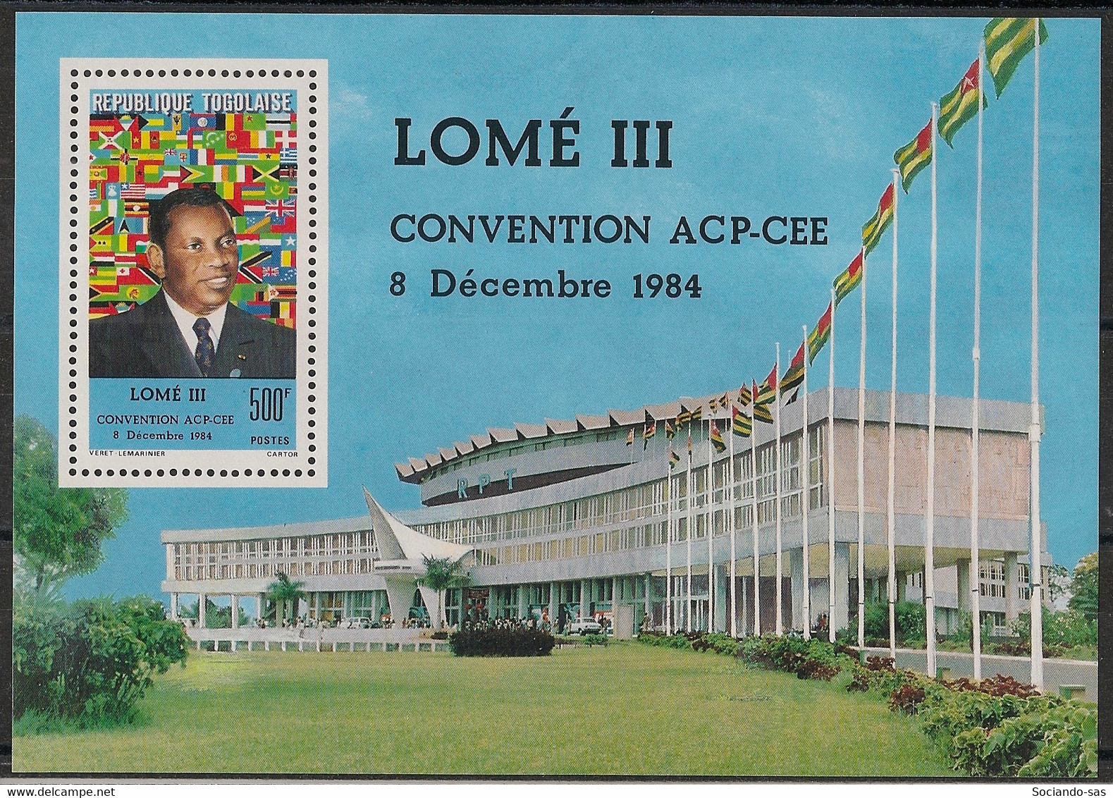 TOGO - 1984 - Bloc Feuillet BF N°Yv. 217 - Convention Lome III - Neuf Luxe ** / MNH / Postfrisch - Togo (1960-...)