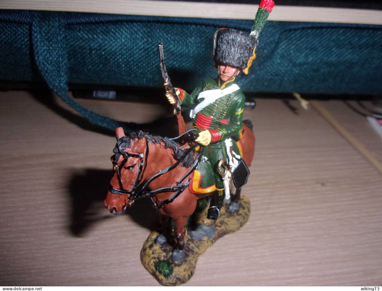 Soldat De Plomb " Chasseur De La Garde Impériale " - 1809 - France - Empire - Delprado - Figurine - Cavalerie - Soldats De Plomb