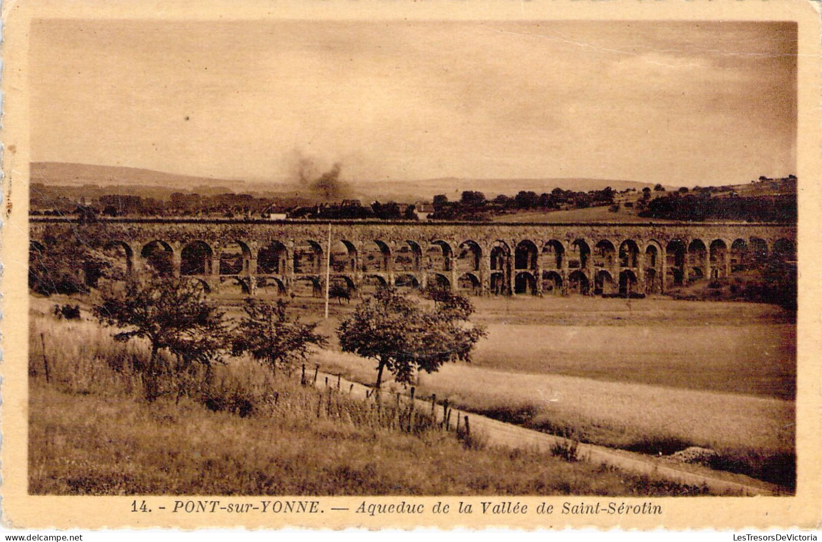 FRANCE - 89 - PONT SUR YONNE - Aqueduc De La Vallée De Saint Sérotin - Carte Postale Ancienne - Pont Sur Yonne