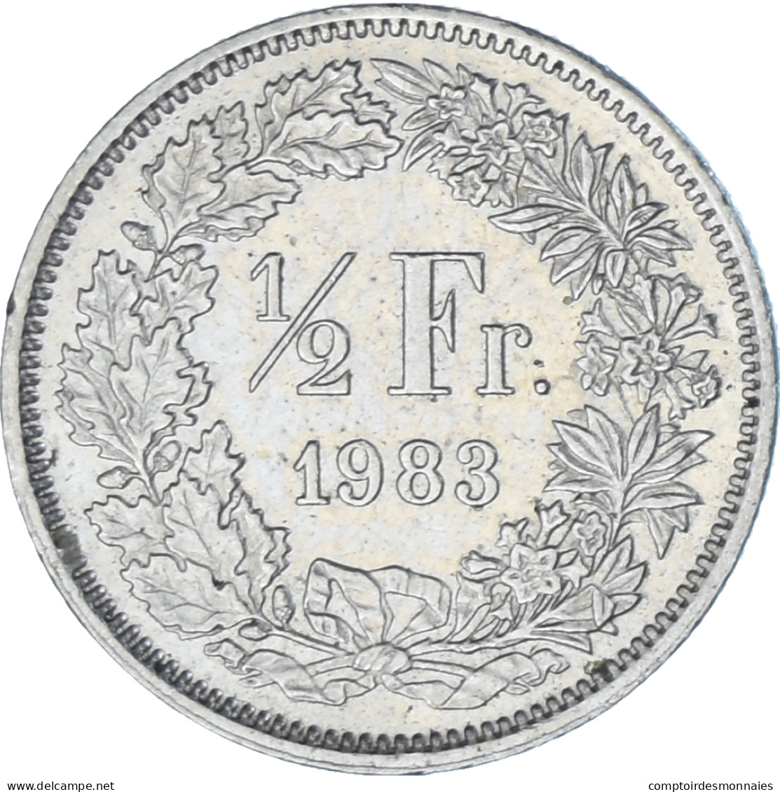 Monnaie, Suisse, 1/2 Franc, 1983 - Autres & Non Classés