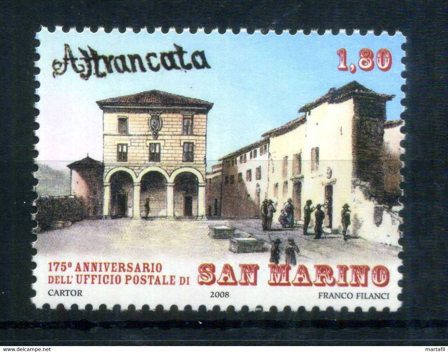 2008 SAN MARINO SET MNH ** 2178 Ufficio Postale - Unused Stamps