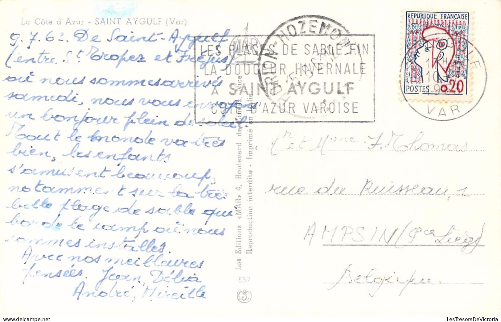 FRANCE - 83 - Saint AYGULF - La Côte D'Azur - Multi Vues - Carte Postale Ancienne - Saint-Aygulf