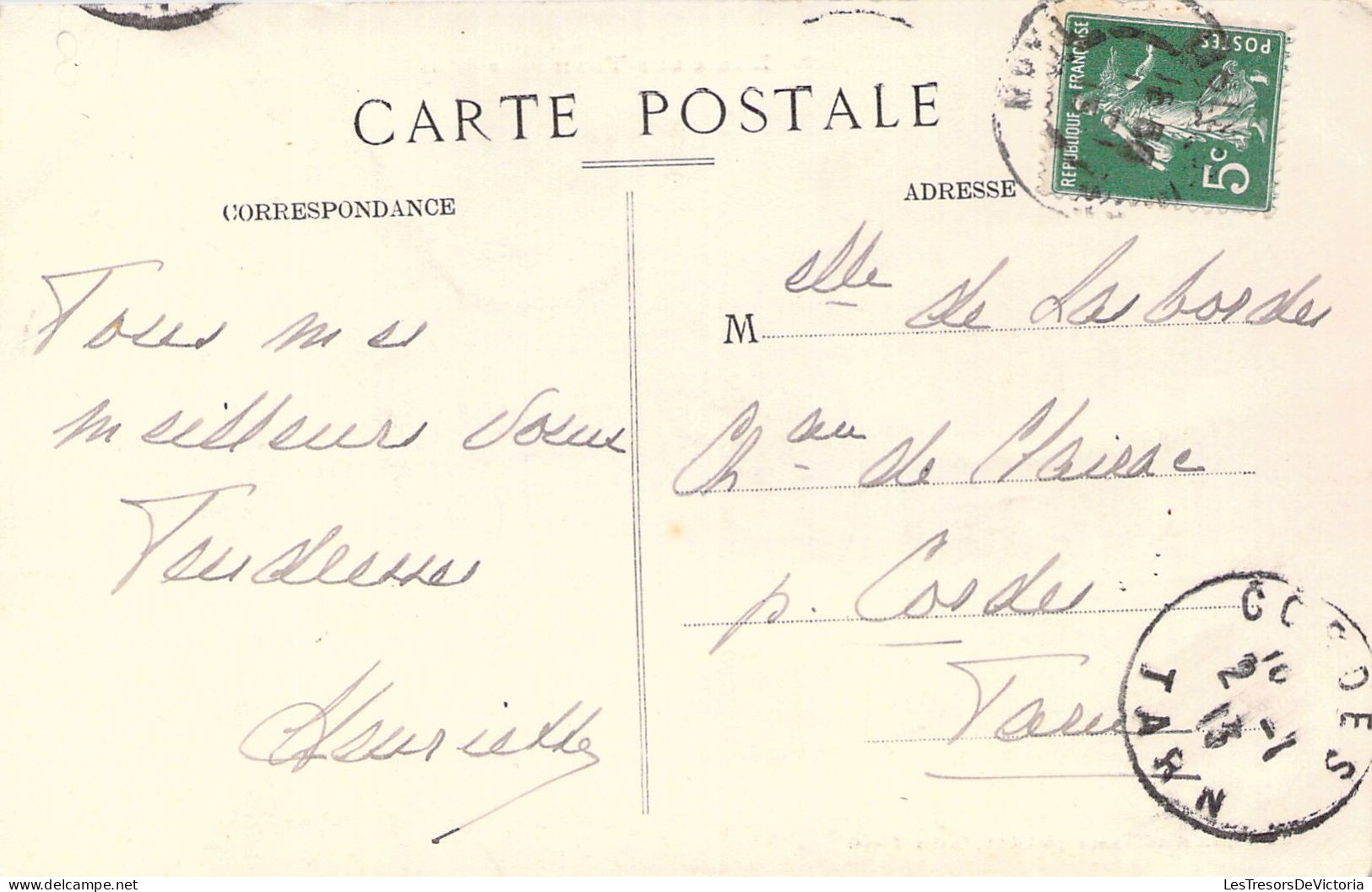 FRANCE - 81 - L'Isle Sur TARN - Le Palais - Carte Postale Ancienne - Lisle Sur Tarn