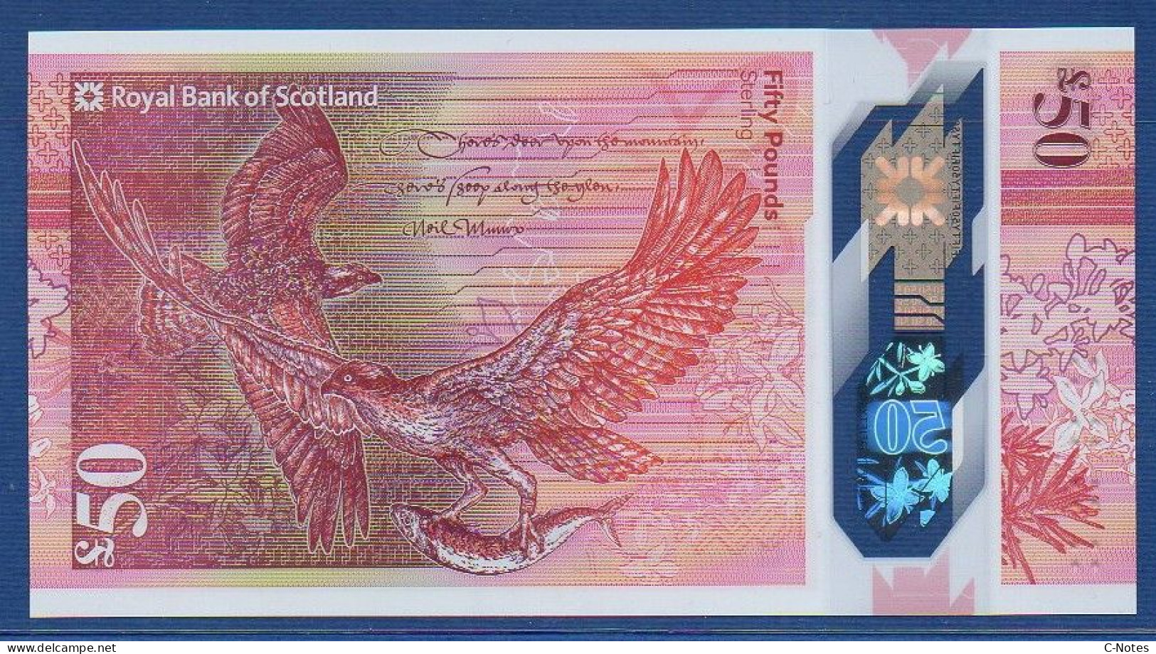 SCOTLAND - P.373 – 50 POUNDS 2020 UNC, S/n AB940131 - 50 Pond