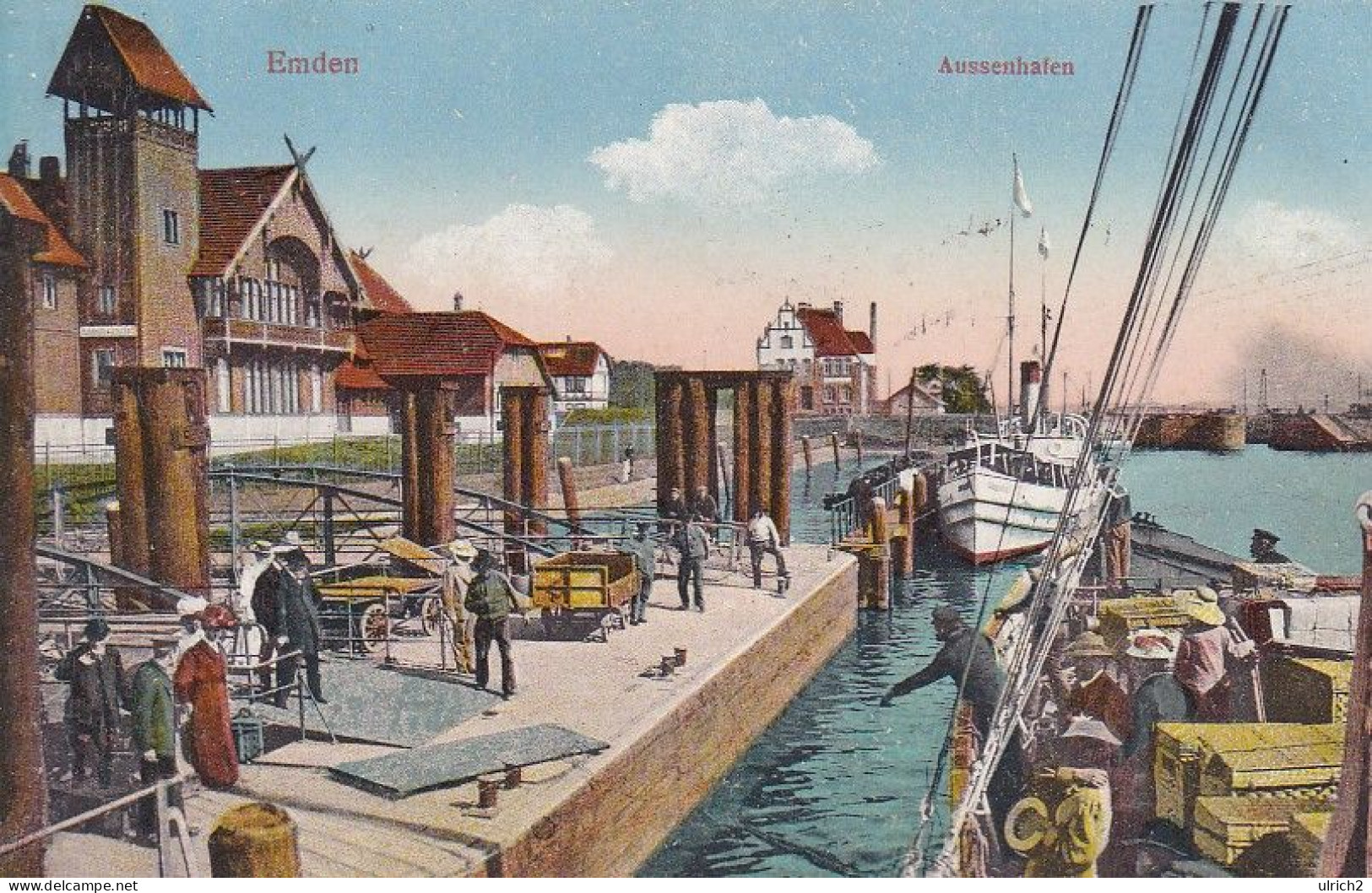 AK Emden - Aussenhafen - Ca. 1920 (64937) - Emden