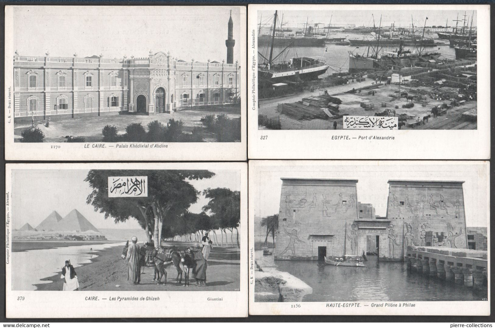 Egypte - Lot De 14 Cartes Postales Anciennes - Palais - Femmes - Postes - Métiers - Bateaux - Collections & Lots