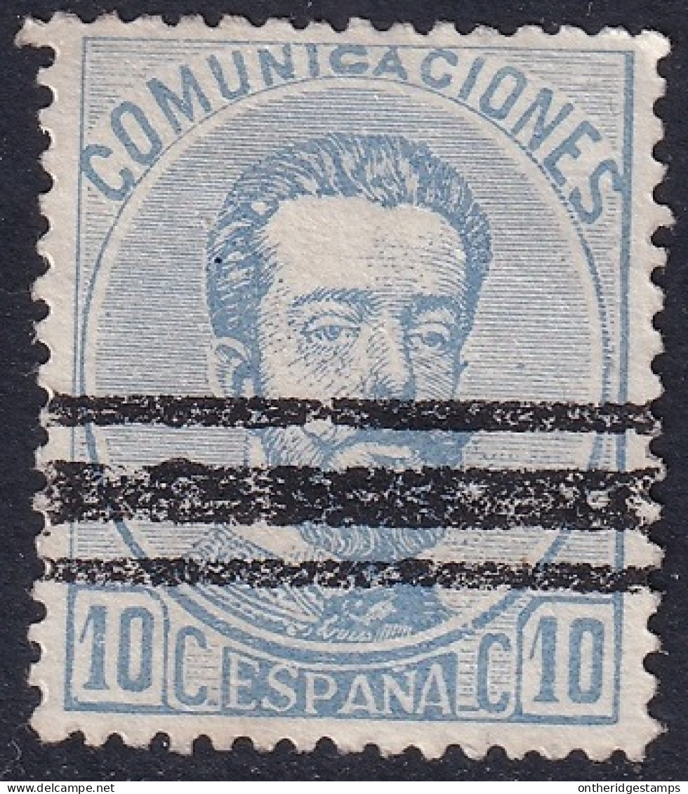 Spain 1873 Sc 181 España Ed 121 Bar (barrados) Cancel - Gebraucht