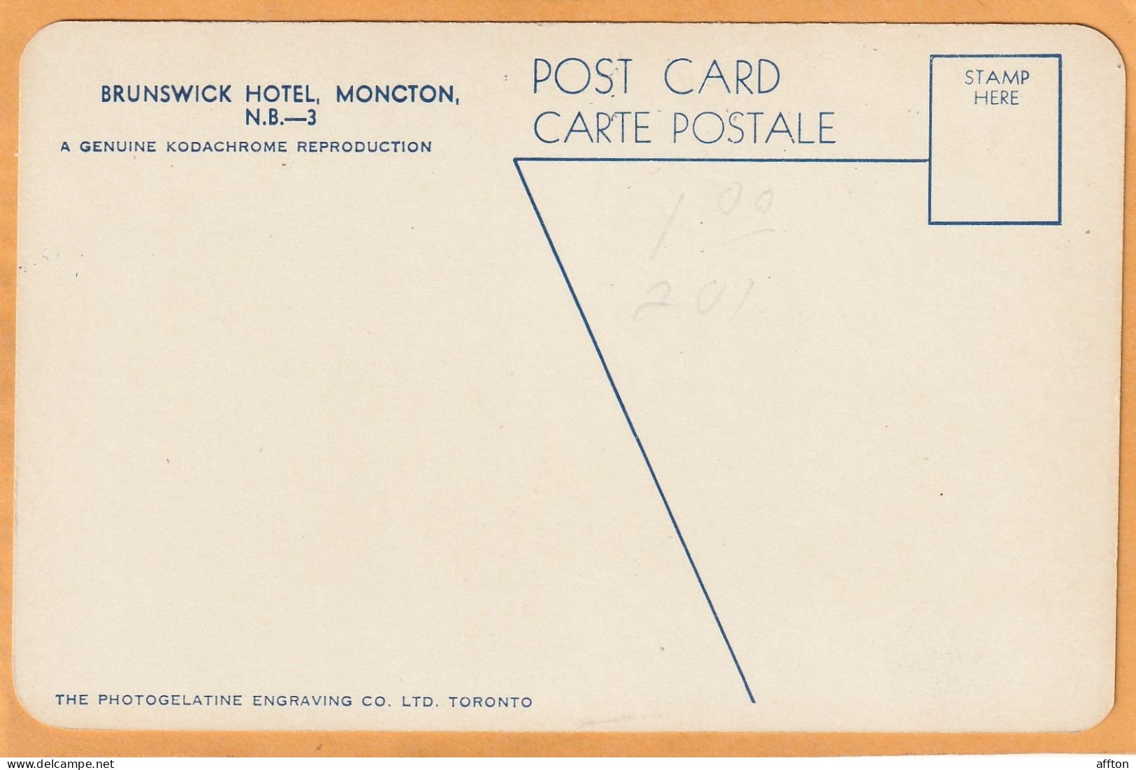 Moncton New Brunswick Canada Old Postcard - Sonstige & Ohne Zuordnung