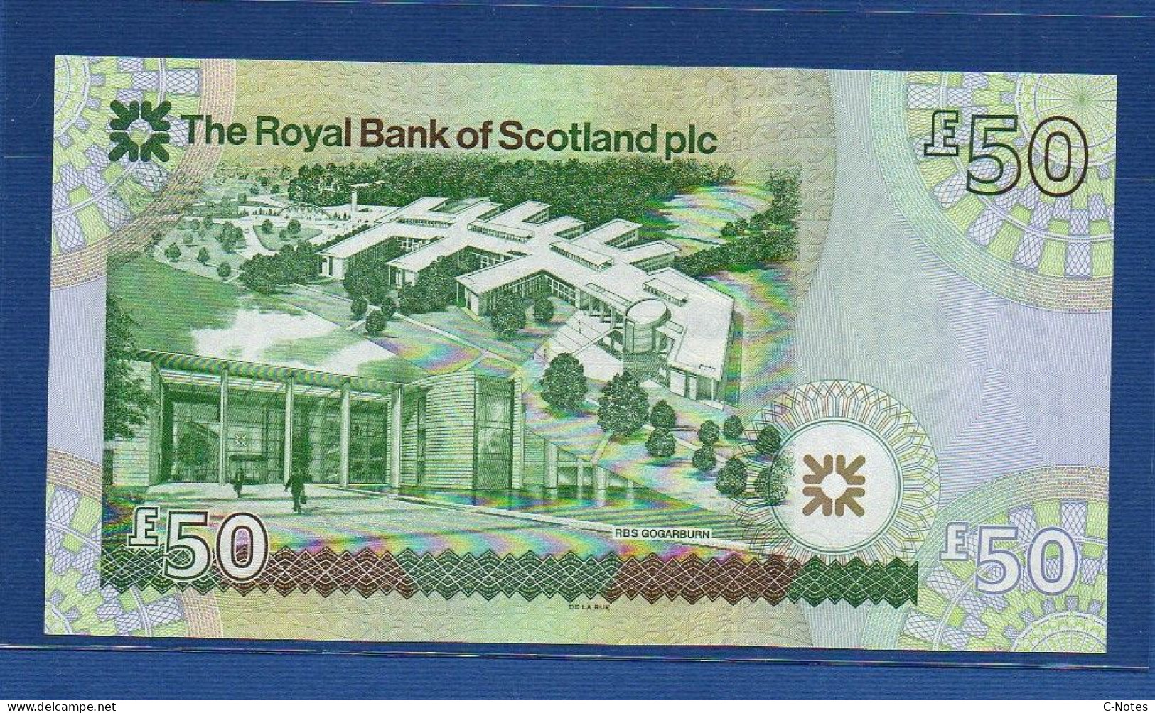 SCOTLAND - P.366 – 50 POUNDS 2005 UNC, S/n RBS 09934 -  "New Bank Headquarters At Gogarburn" Commemorative Issue - 50 Pounds