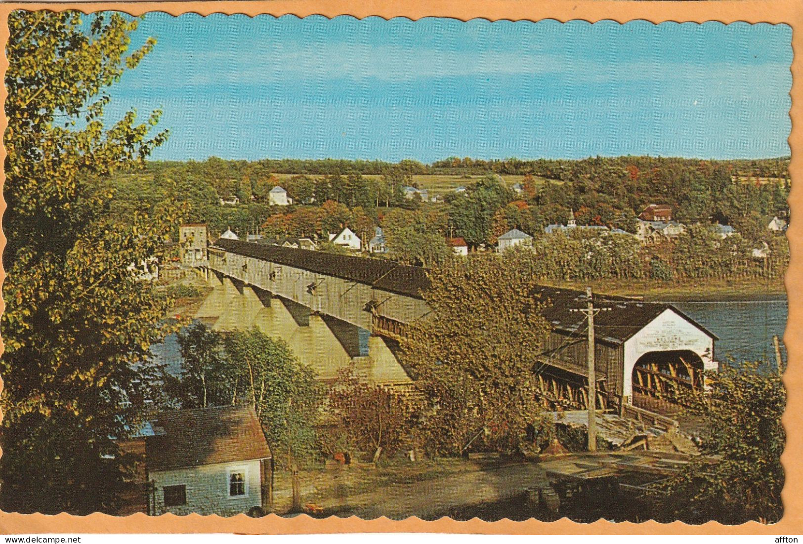 Hartland New Brunswick Canada Old Postcard - Sonstige & Ohne Zuordnung