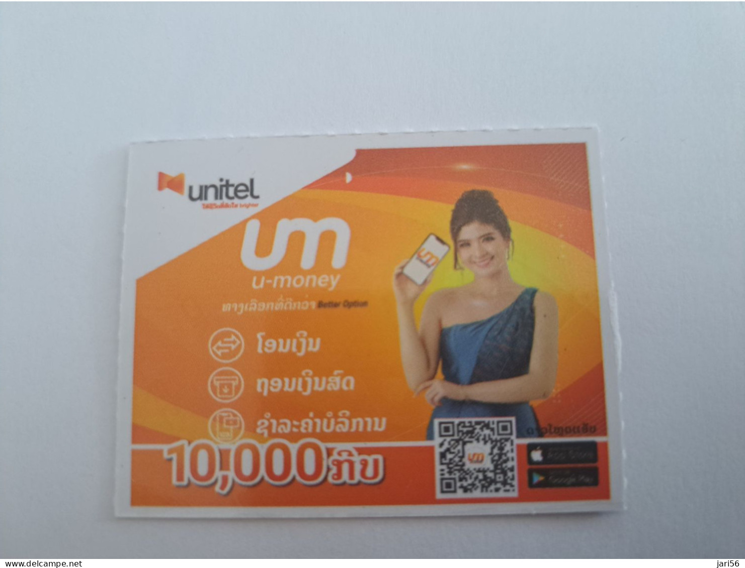 LAOS  /UNITEL/ GSM LOAD CARD  31 /12/ 2024 / MINT   **14349** - Laos