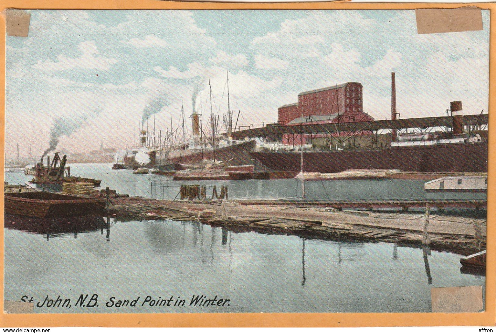 St. John New Brunswick Canada Old Postcard - St. John