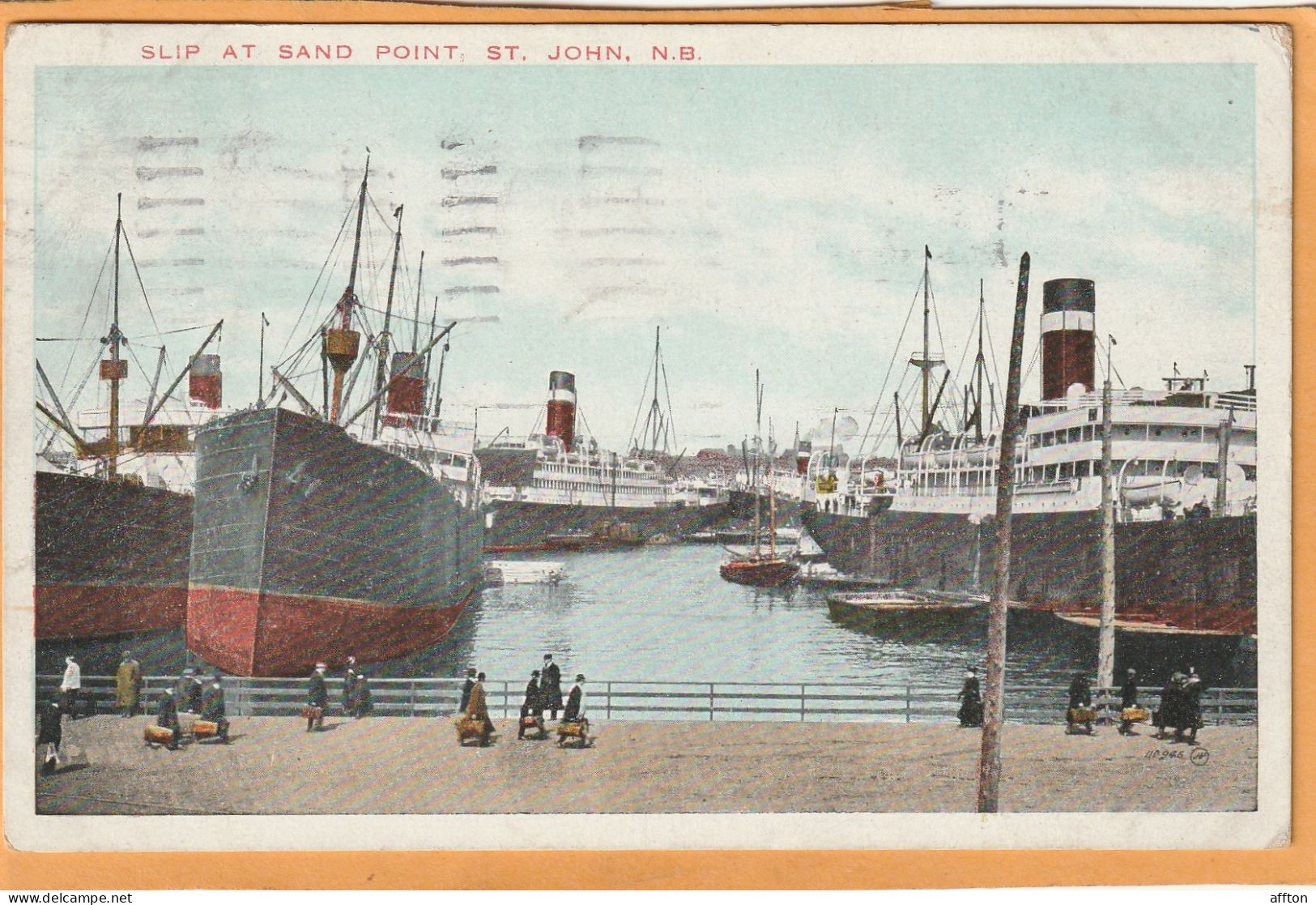 St. John New Brunswick Canada Old Postcard - St. John