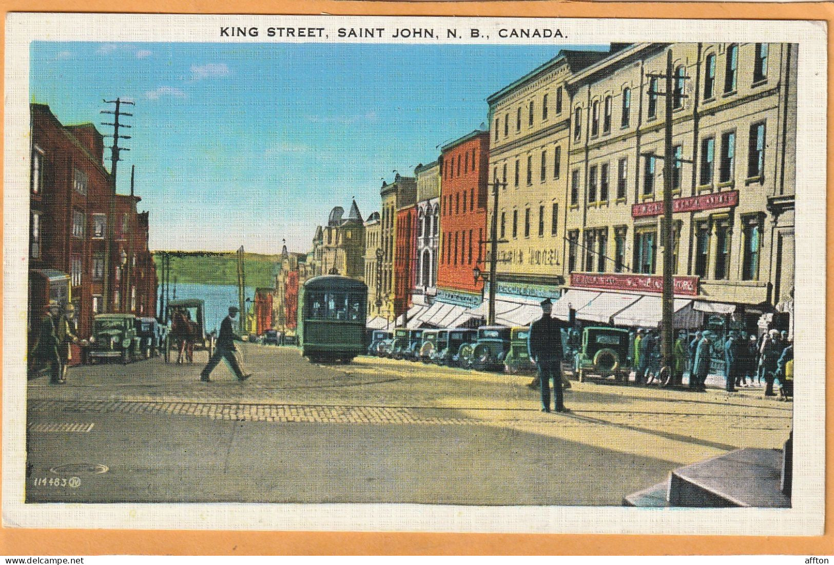 St. John New Brunswick Canada Old Postcard - St. John