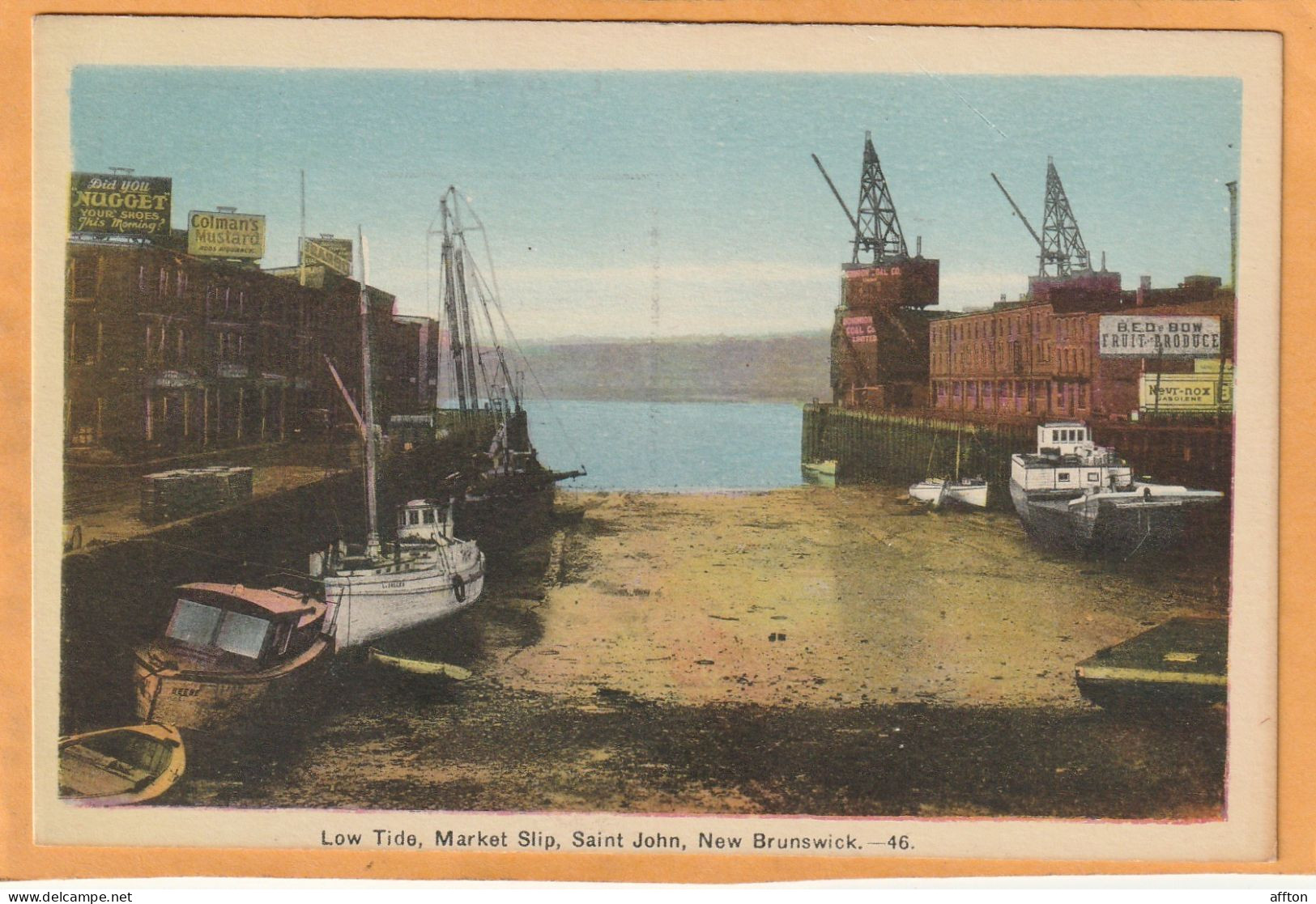 St. John New Brunswick Canada Old Postcard - St. John