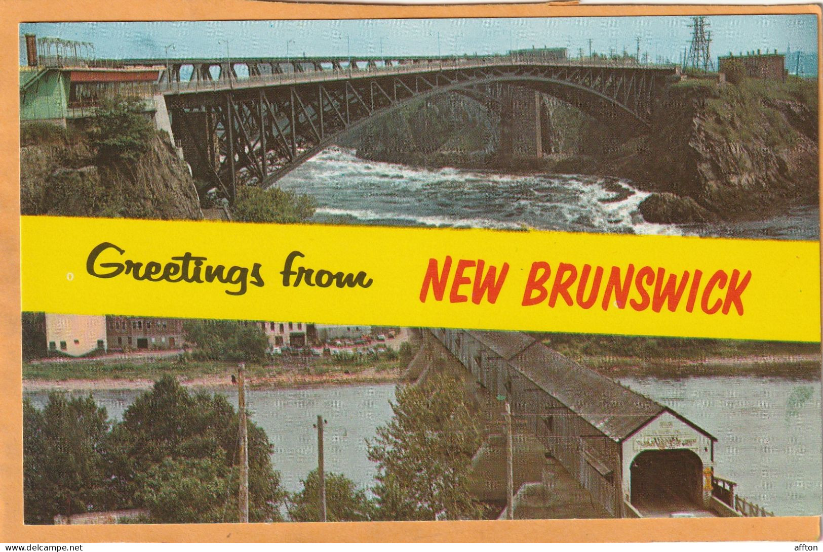 St. John New Brunswick Canada Old Postcard - St. John