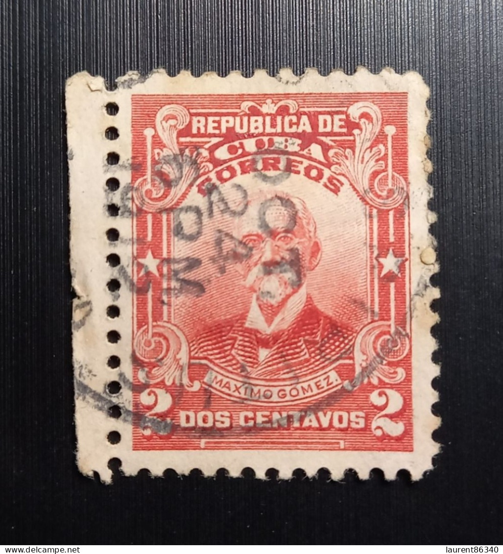 Cuba – Lot 4 Timbres Oblitérés, 1905 Scène De Pays  & 1910 Politicien Militaire - Gebruikt