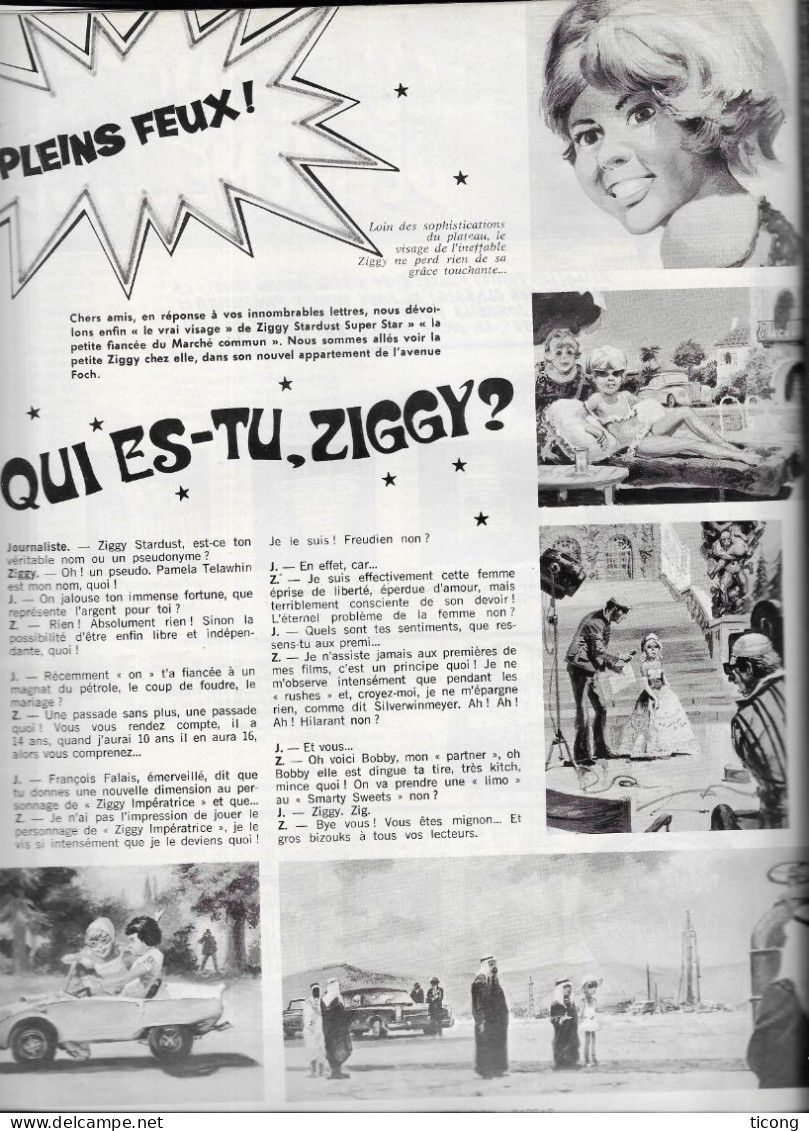 BD PILOTE 1973 NUMERO 722 - QUI EST TU ZIGGY, LES OBJETS DE COLMAN COHEN, LES HISTOIRES DE PEMBERTON, JIMI HENDRIX.... - Pilote