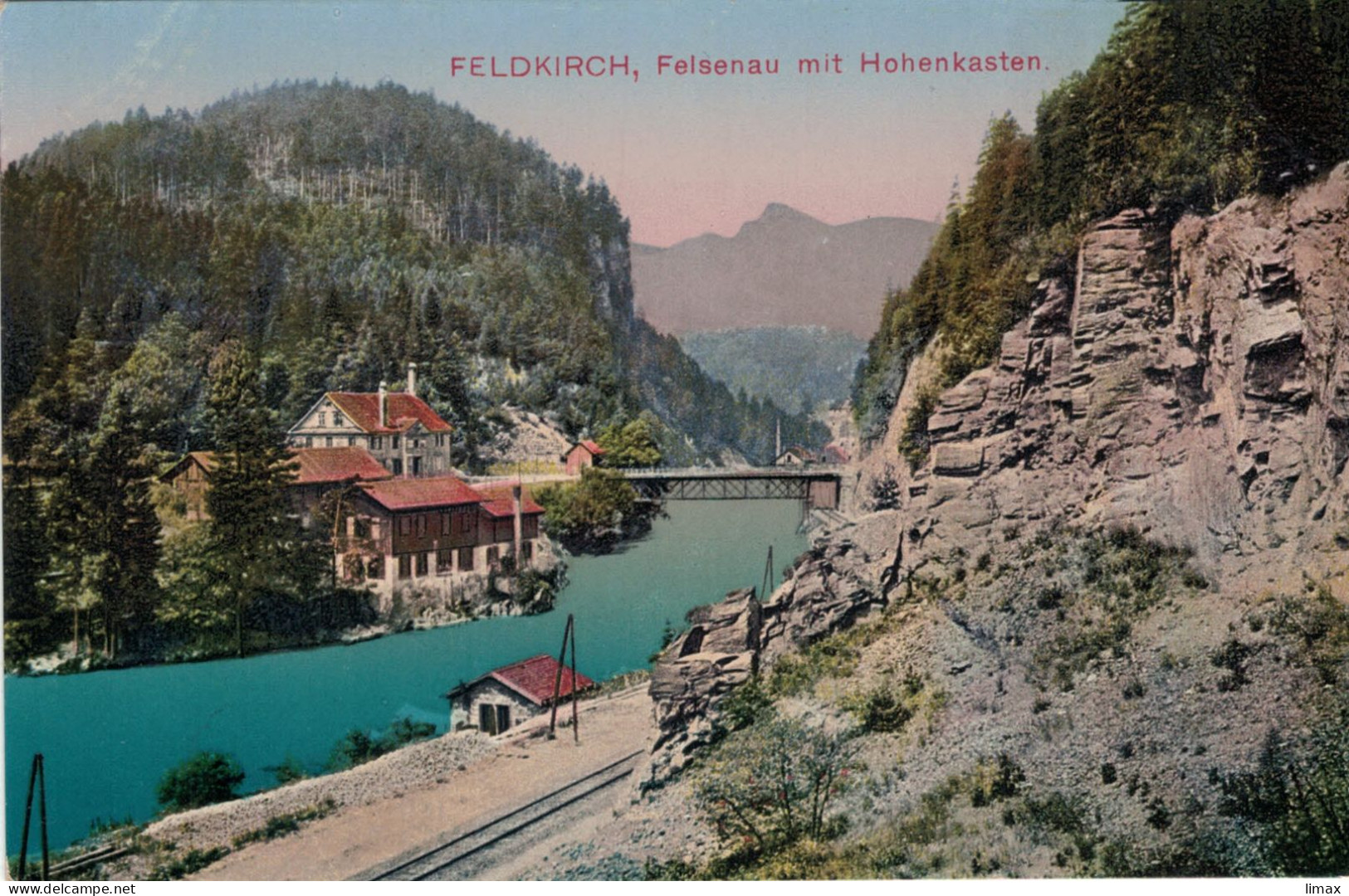 Feldkirch Felsenau Illbrücke Bahnstrecke FK - Liechtenstein Kapf - Feldkirch
