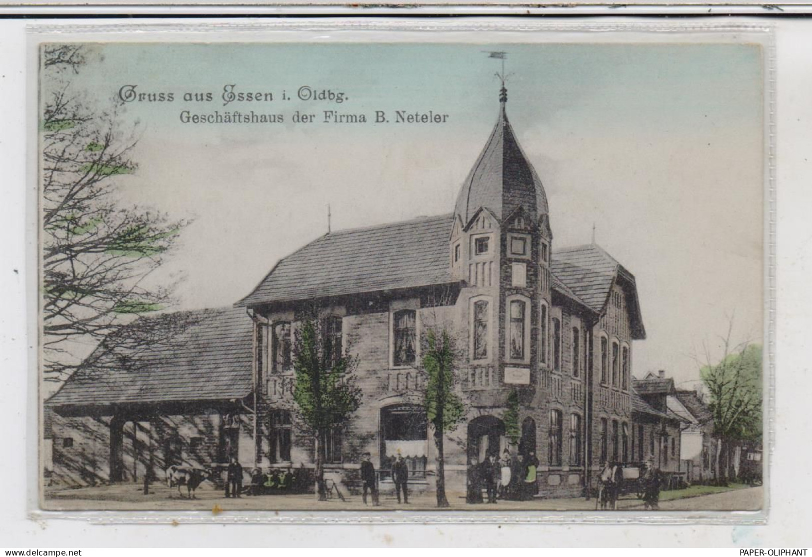 4572 ESSEN, Geschäftshaus Der Firma B. Neteler, 1909, Verlag Glückstadt & Münden - Hamburg - Cloppenburg