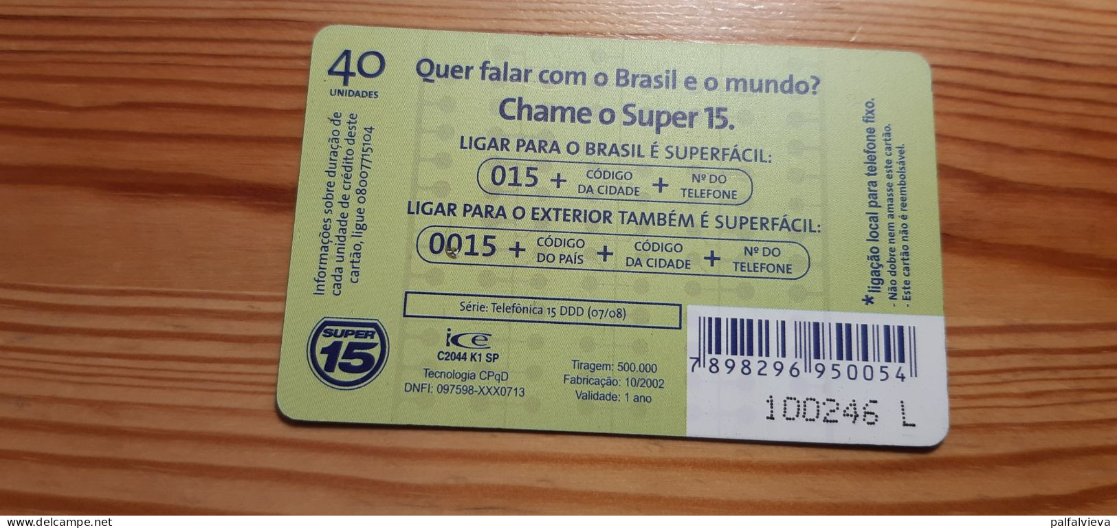 Phonecard Brazil - Pisa, Italy - Brasilien