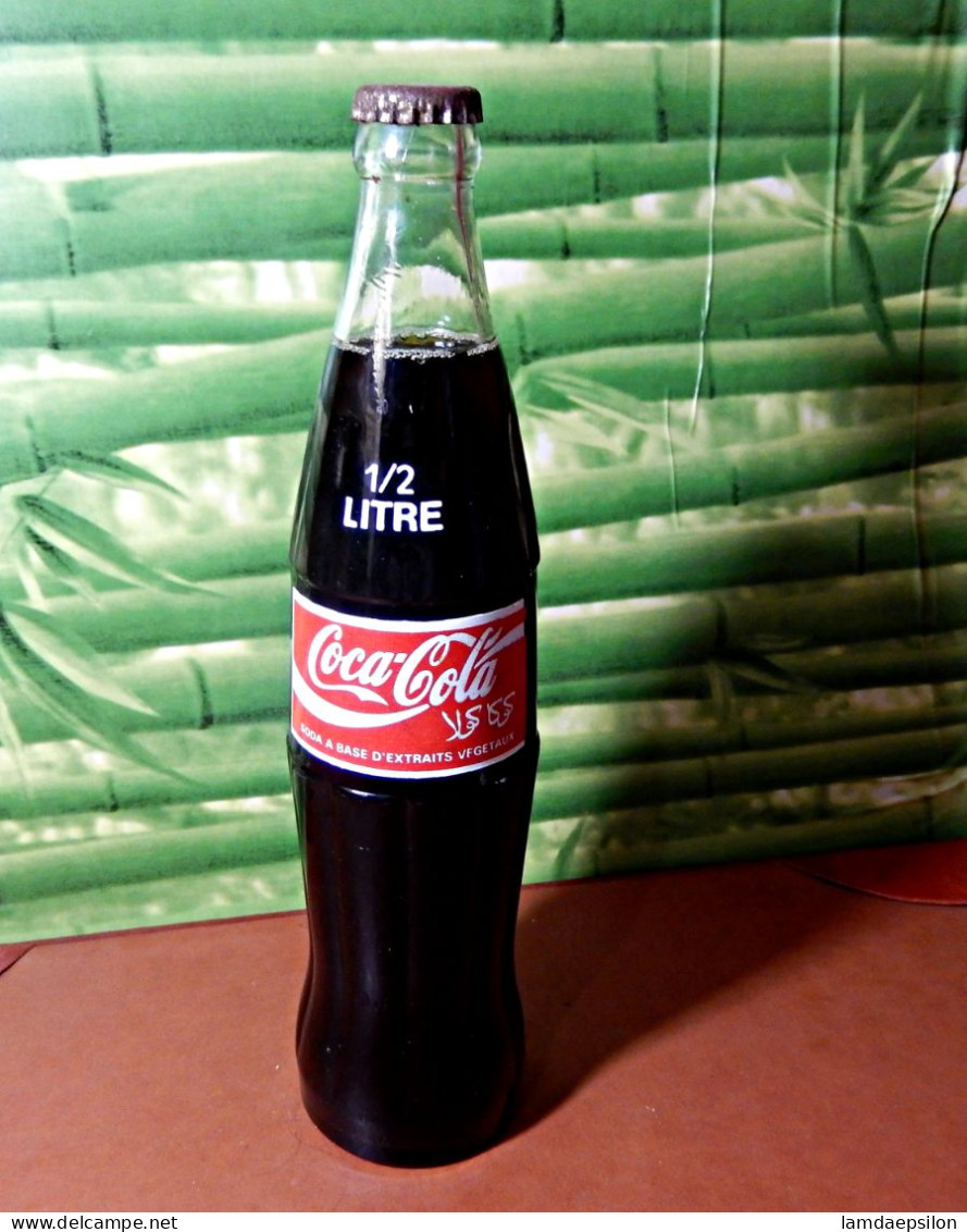 MAROC ANCIENNE BOUTEILLE COCA COLA  RARE 1/2 LITRE Collection Vintage Années 80 - Soda