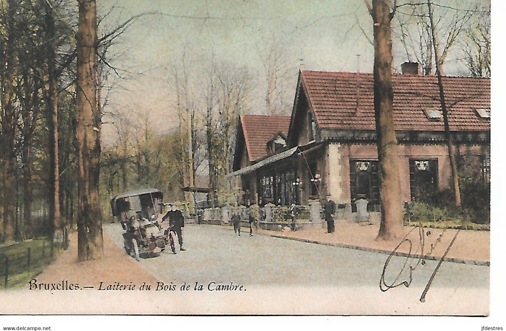 CP Bruxelles Laiterie Au Bois De La Cambre . 1904 Emile Lambotte. à Julie Servais Wasseiges. Est. - Cafés, Hôtels, Restaurants