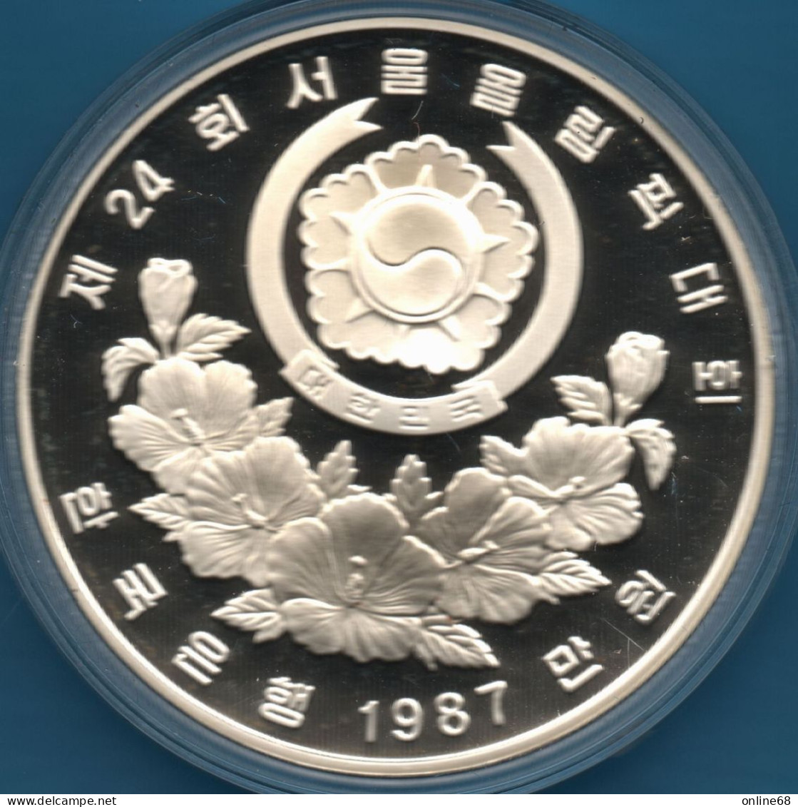 KOREA SOUTH 5000 + 10000 WON 1987 XXIV OLYMPIAD SEOUL 1988 Argent 925‰ Silver EN COFFRET BE PROOF Volleyball Stade Olymp - Corée Du Sud